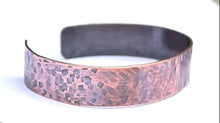 Multi Textured Copper Cuff Bracelet