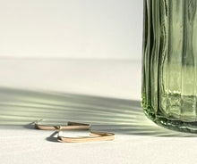 Sleek Brass Earrings