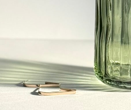 Sleek Brass Earrings