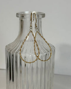 Twisted Wire Teardrop Earrings