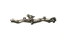 Sterling Silver Bird on a Twig Brooch