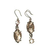 Sterling Silver Earrings with Leopard Jasper & Tourmaline