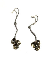 Sterling Silver & Brass Blossom Earrings