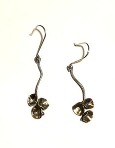 Sterling Silver & Brass Blossom Earrings