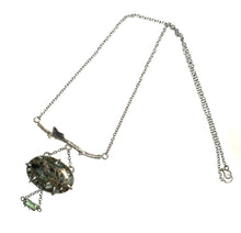 Sterling Silver Branch & Gemstone Necklace