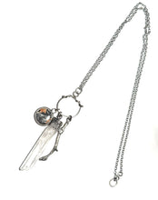 Quartz, Twig and Leopard Jasper Necklace