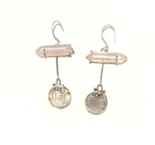 Pink Quartz Dangle Earrings