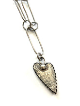 Sterling Silver Hollow Form Heart Box Necklace
