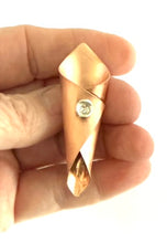The "Gathered" Copper Flower Brooch