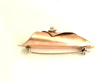 The "Gathered" Copper Flower Brooch
