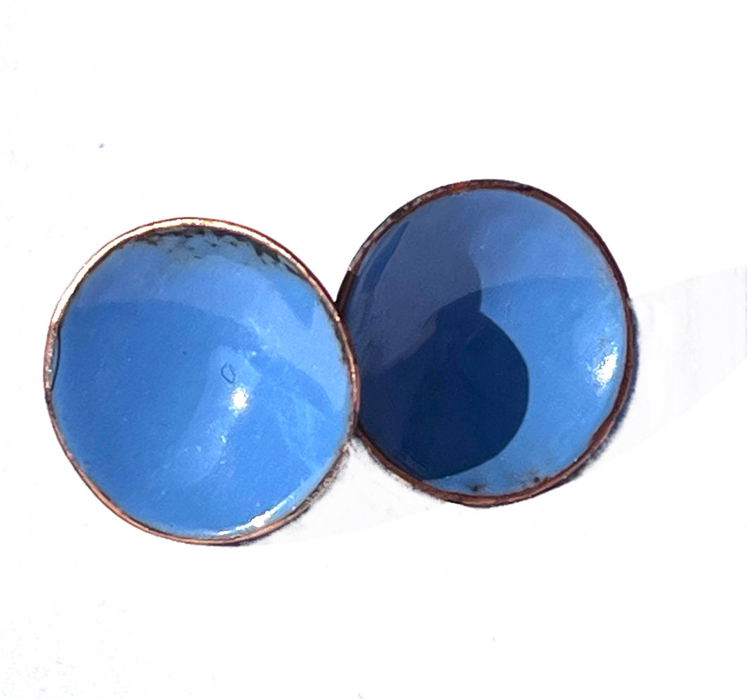 Periwinkle Disk Earrings