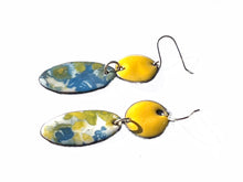 Yellow Floral Dangle Earrings