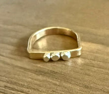 Silver Buttons Ring