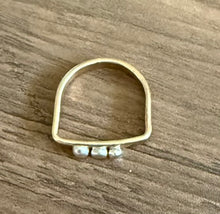 Silver Buttons Ring