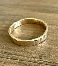 Thick Tree Bark Brass Ring