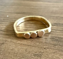Brass Buttons Ring