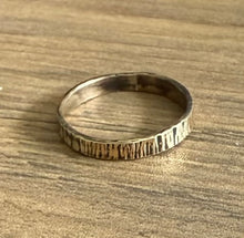 Thick Tree Bark Brass Ring