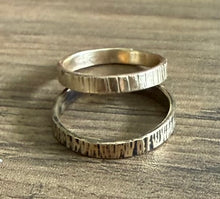 Thick Tree Bark Brass Ring