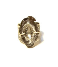 Sterling Silver and Sliced Geode Ring