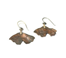 Autumn Whispers Copper Ginkgo Leaf Earrings