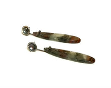 Bloodstone Sterling Silver Earrings