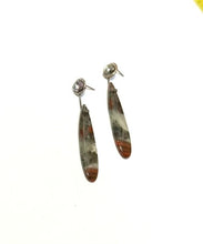 Bloodstone Sterling Silver Earrings