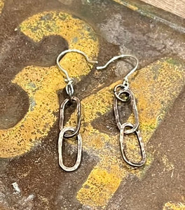 Copper Paper Clip Earrings