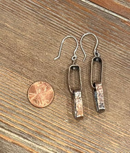 Hammered Copper Link Earrings