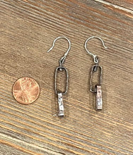 Hammered Copper Link Earrings