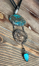 Chrysocolla and Blue Topaz Necklace