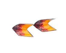 Flame Arrow Enamel Earrings