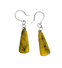 Yellow Marbled Earrings