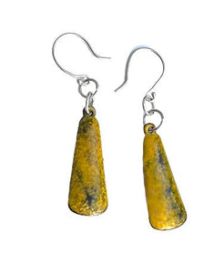 Yellow Marbled Earrings