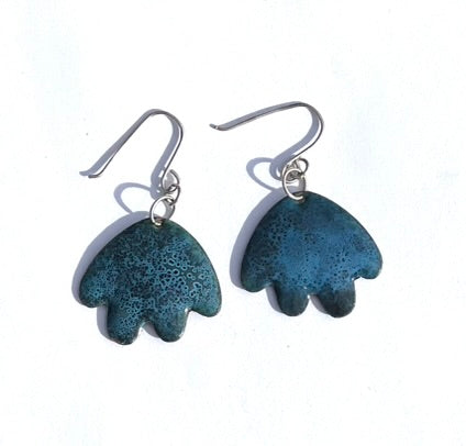 Flower Petals Enamel Earrings