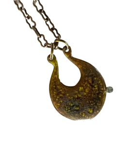 Fall Foliage Enamel Necklace