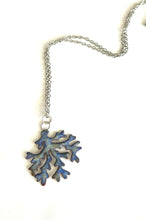 Blue Coral Enamel Necklace