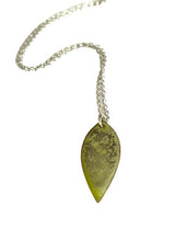 Green Crackle Enamel Necklace