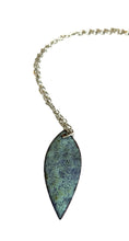 Lavender and Turquoise Crackle Enamel Necklace