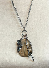 Picture Jasper, Twig and Leaves Necklace