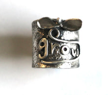 Sterling Silver Grow Ring — Handmade Botanical Wrap Ring