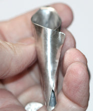 Sterling Silver Cone Brooch — Handcrafted Modern Botanical Pin