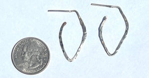 Hammered Hoop Earrings