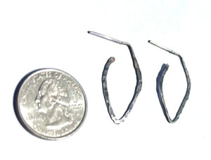 Hammered Hoop Earrings