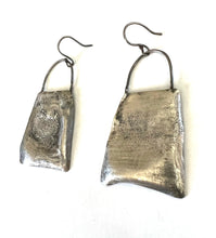 Textured Purse Sterling Silver Earrings