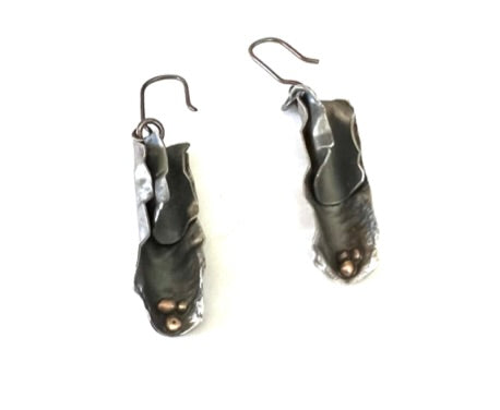 Sterling Silver Ruffle Earrings