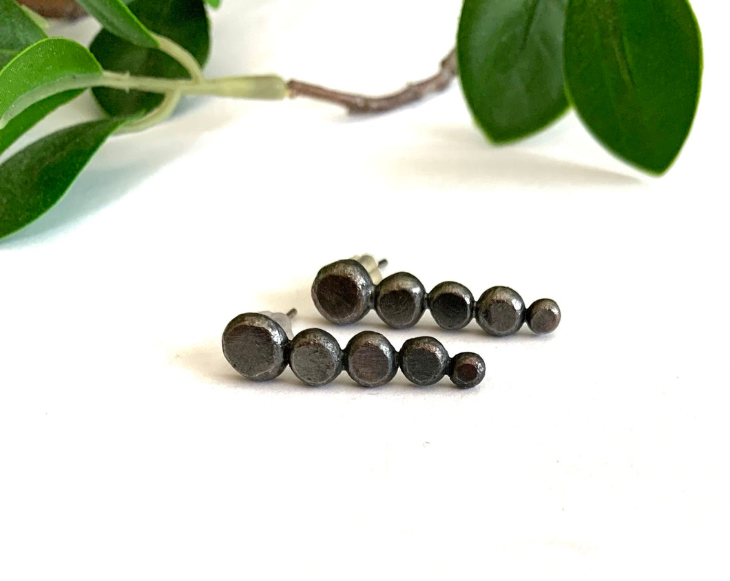 Rustic Pebble Post Earrings