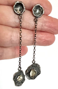 Earthen Citrine Dangle Earrings